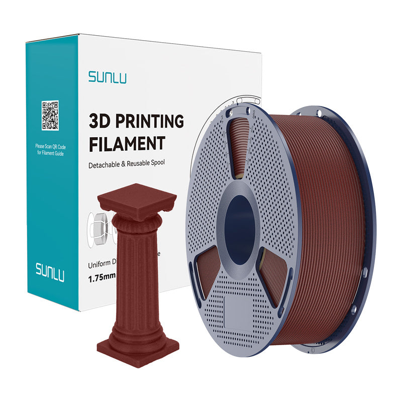 Sunlu PLA High-Speed Marble Filament (brick red)_0