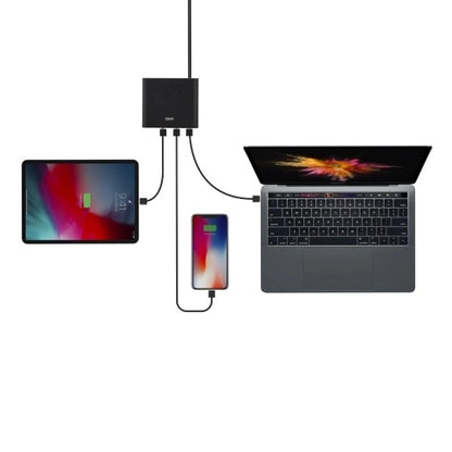 HUB Uniq Surge LITHOS Collective 90W 2xUSB-A QC 3.0 / 2xUSB-C PD 3.0 - black_3