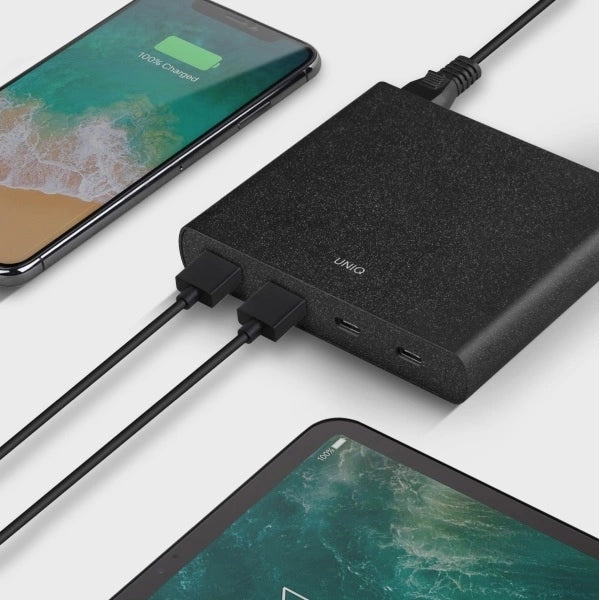 HUB Uniq Surge LITHOS Collective 90W 2xUSB-A QC 3.0 / 2xUSB-C PD 3.0 - black_4