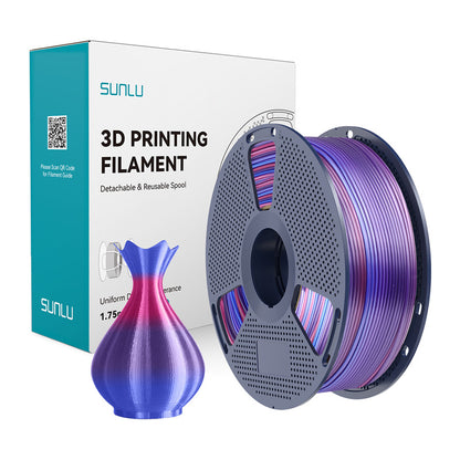 Sunlu PLA+ Silk Filament (Rainbow 02)_0