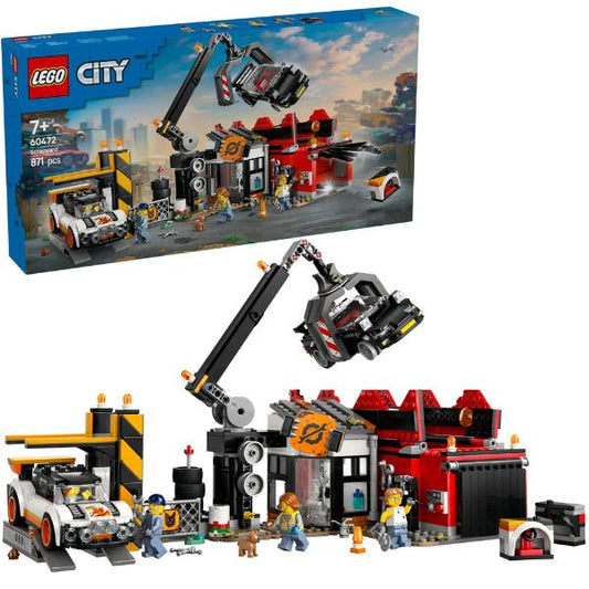 60472 City Schrottplatz mit Autos, Konstruktionsspielzeug_0