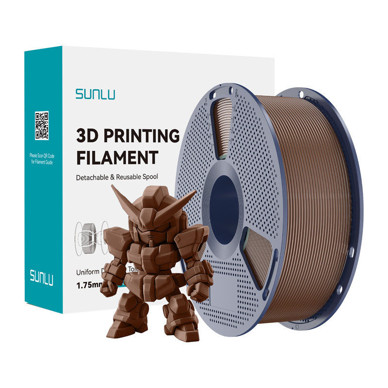Sunlu PLA+ 2.0 Filament (Coffee Brown)_0