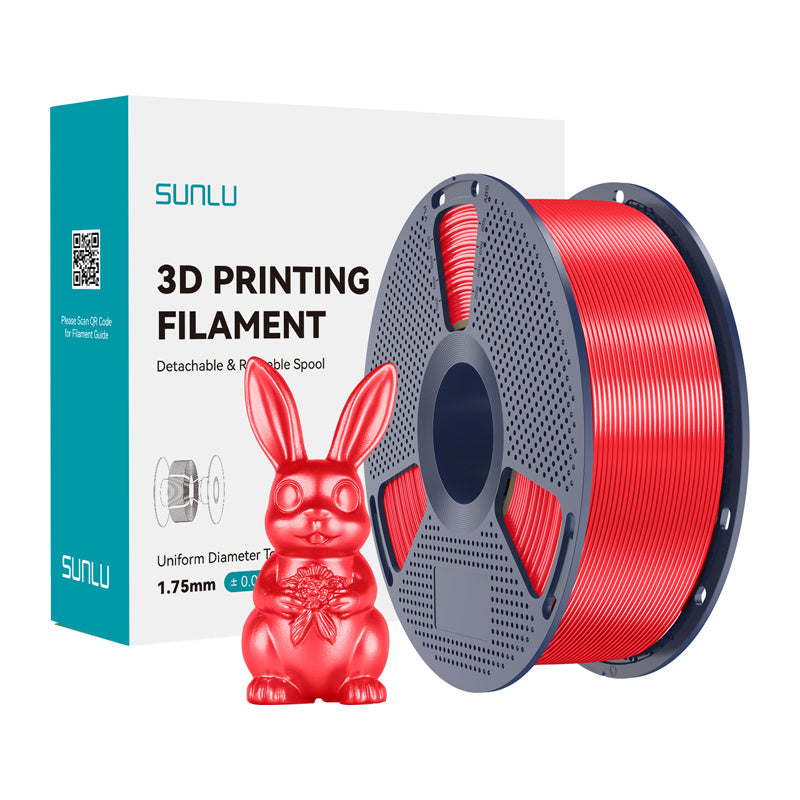 Sunlu PLA+ Silk Filament (Red)_0