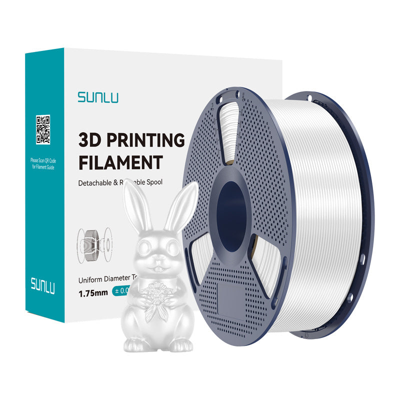 Sunlu PLA+ Silk Filament (White)_0