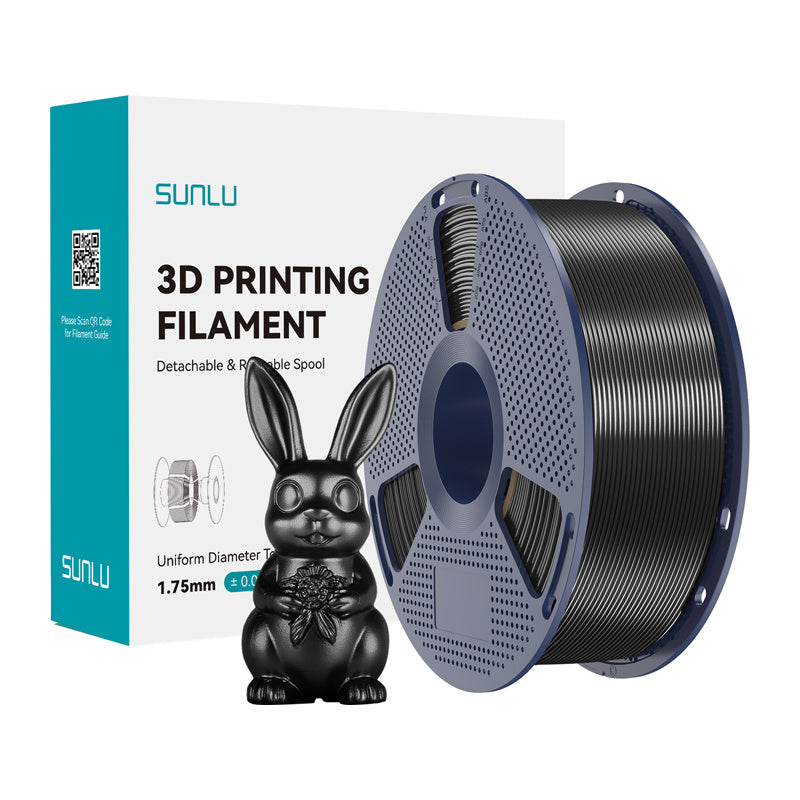 Sunlu PLA+ Silk Filament (Black)_0