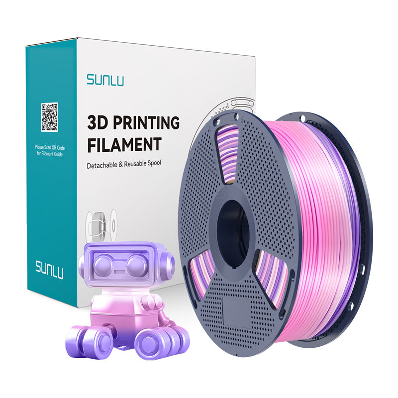 Sunlu PLA+ Silk Filament (Rainbow) 03_0