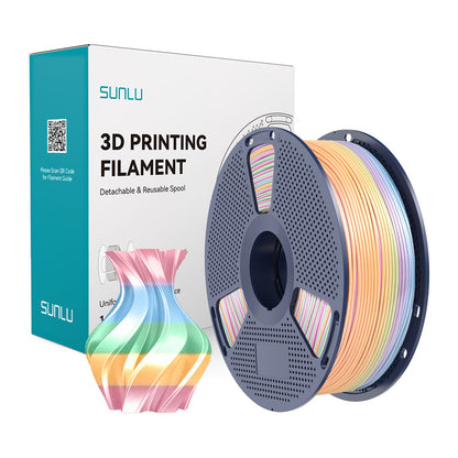 Sunlu PLA+ Silk Filament (Rainbow) 04_0