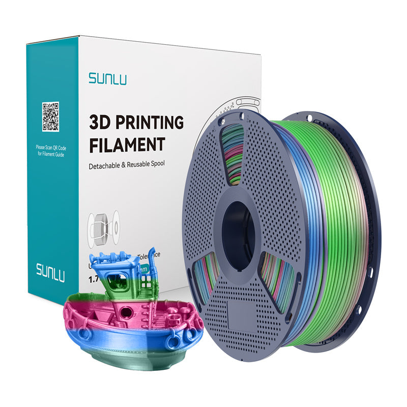 Sunlu PLA+ Silk Filament (Rainbow) 06_0