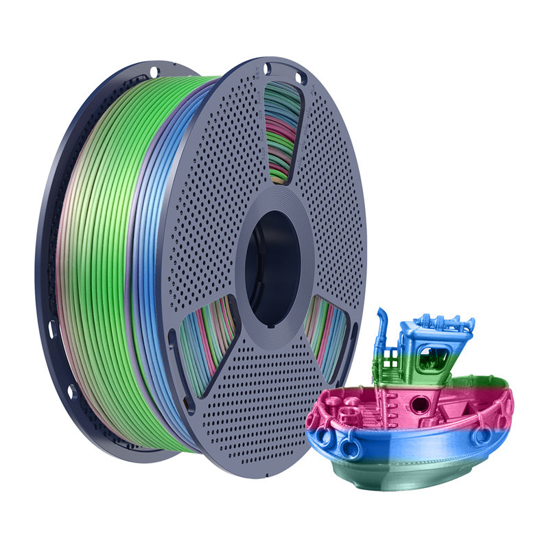 Sunlu PLA+ Silk Filament (Rainbow) 06_1