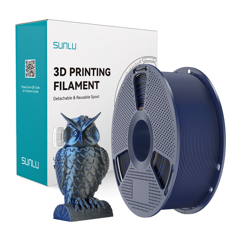 Sunlu PLA+ Silk Dual Color Filament (Black and Blue)_0