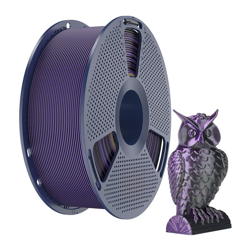 Sunlu PLA+ Silk Dual Color Filament (Black and Purple)_1