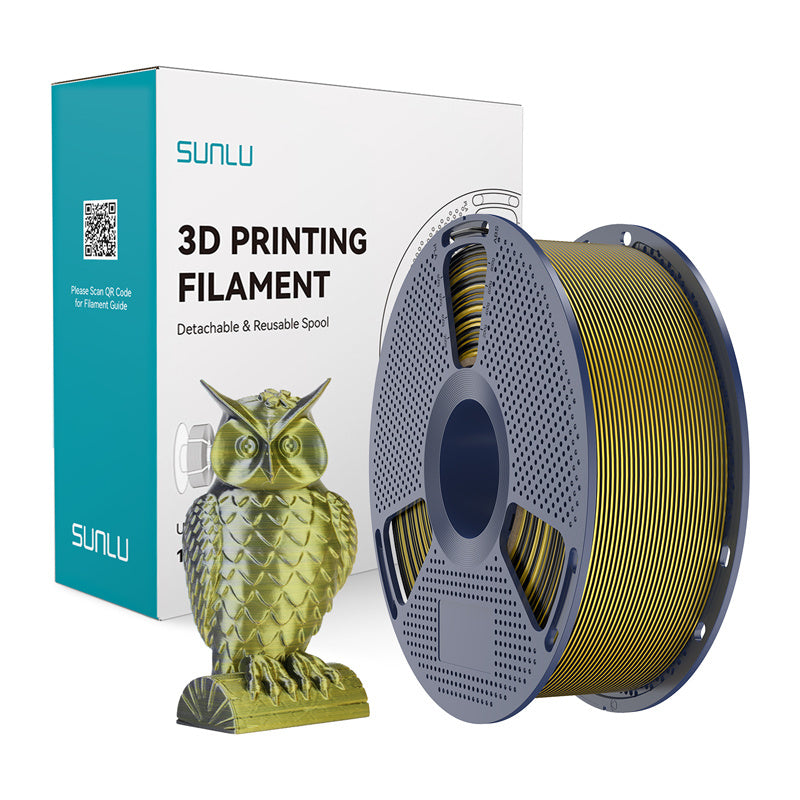 Sunlu PLA+ Silk Dual Color Filament (Black and Gold)_0