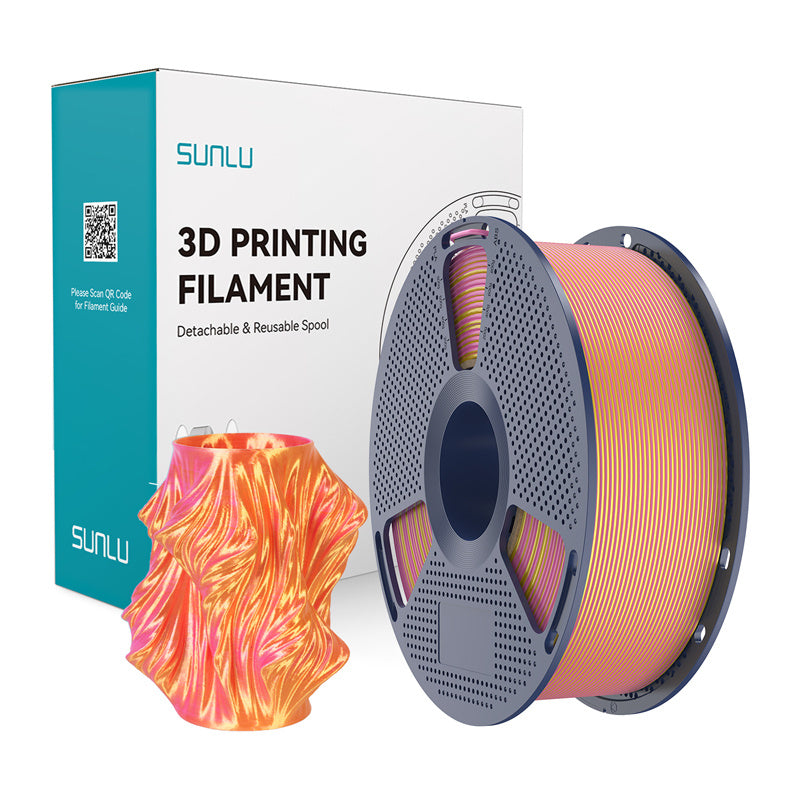 Sunlu PLA+ Silk Dual Color Filament (Pink and Gold)_0
