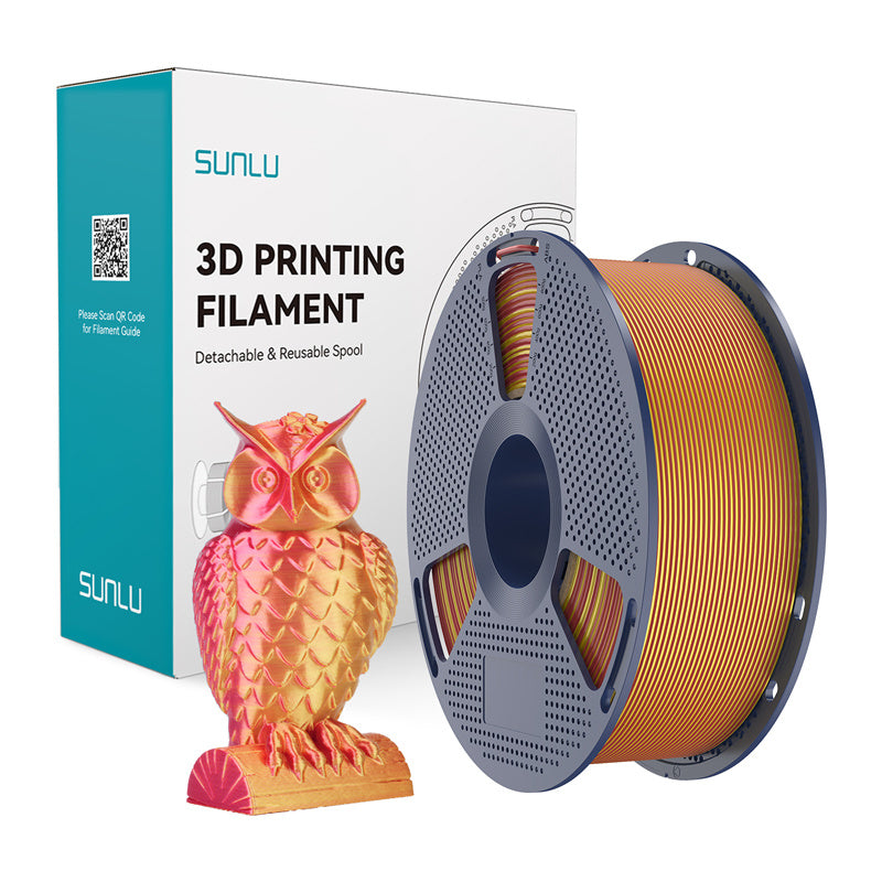 Sunlu PLA+ Silk Dual Color Filament (Red and Gold)_0