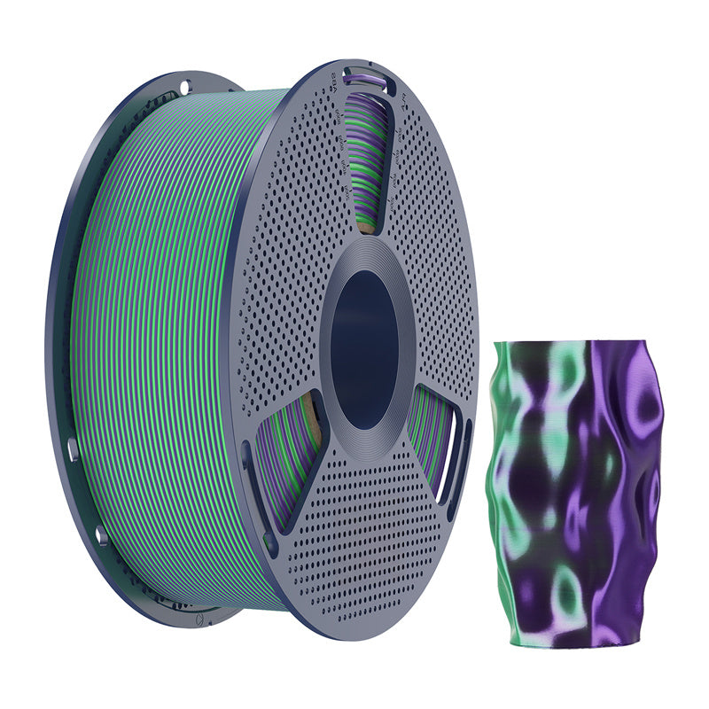 Sunlu PLA+ Silk Dual Color Filament (green and purple)_1
