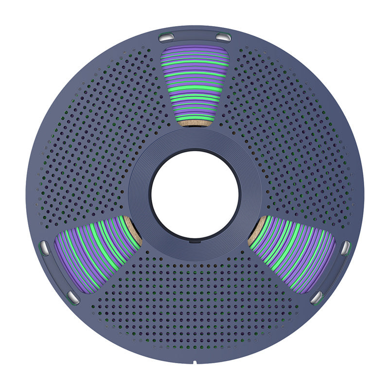 Sunlu PLA+ Silk Dual Color Filament (green and purple)_2