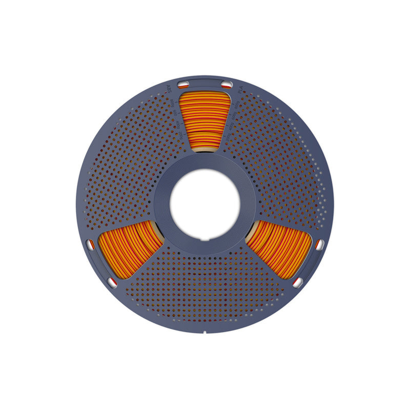 Sunlu PLA+ Silk Tri-Color Filament (red, yellow, and green)_2