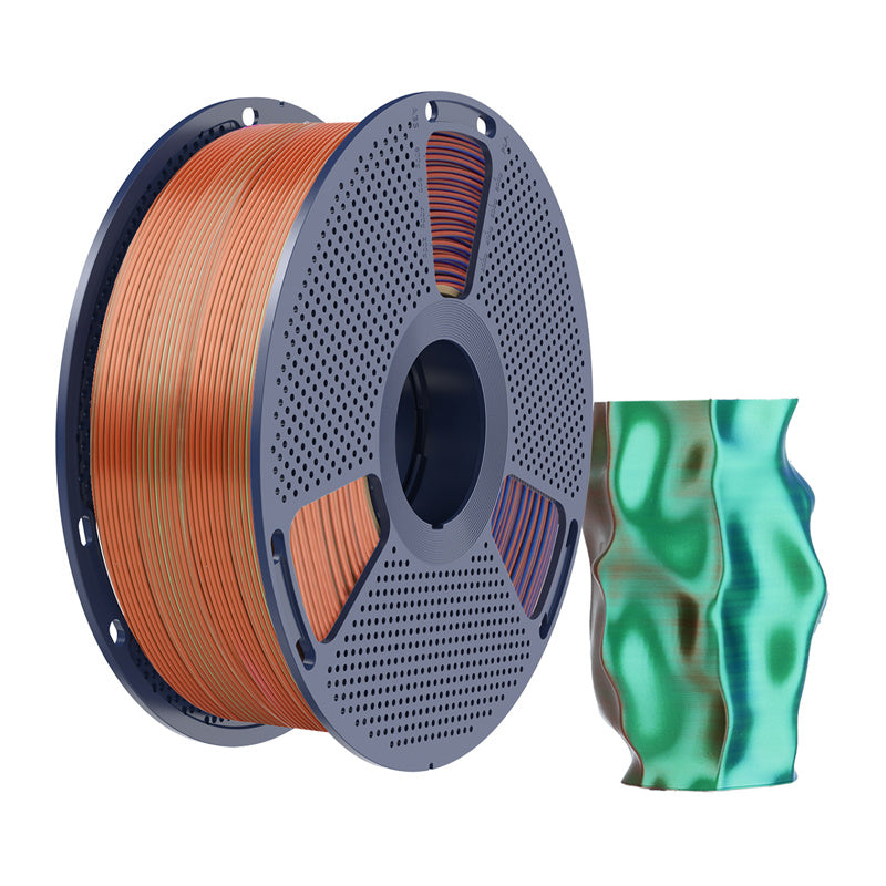 Sunlu PLA+ Silk Tri-Color Filament (orange, blue, and green)_1