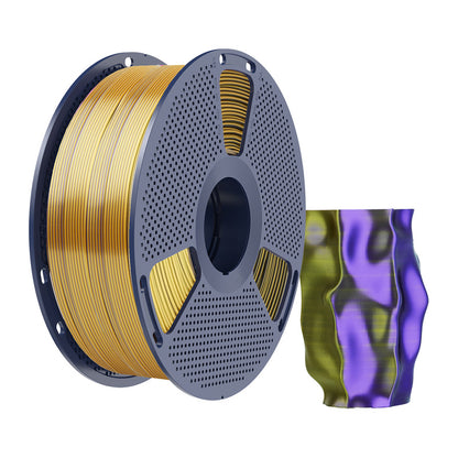 Sunlu PLA+ Silk Tri-Color Filament (Black, Gold, and Purple)_1