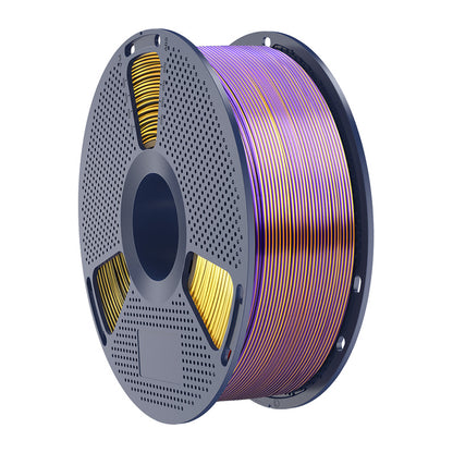 Sunlu PLA+ Silk Tri-Color Filament (Black, Gold, and Purple)_3