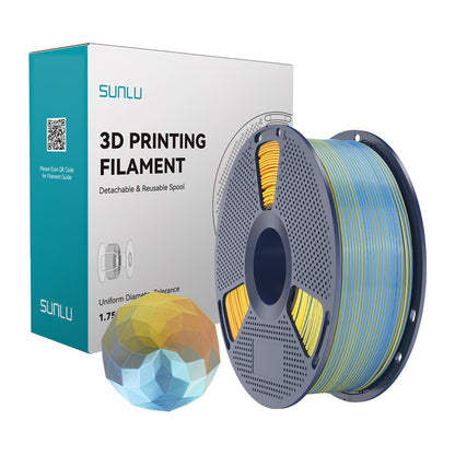 Sunlu PLA+ Silk Forth-Color Filament (blue-purple-orange-yellow)_0
