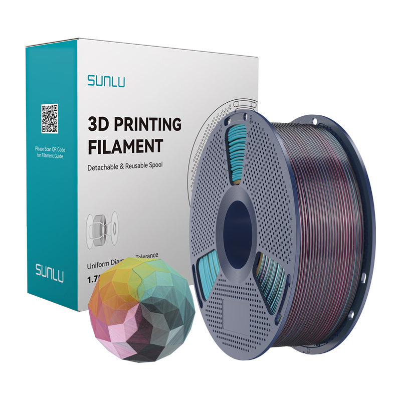 Sunlu PLA+ Silk Forth-Color Filament (red-yellow-green-black)_0