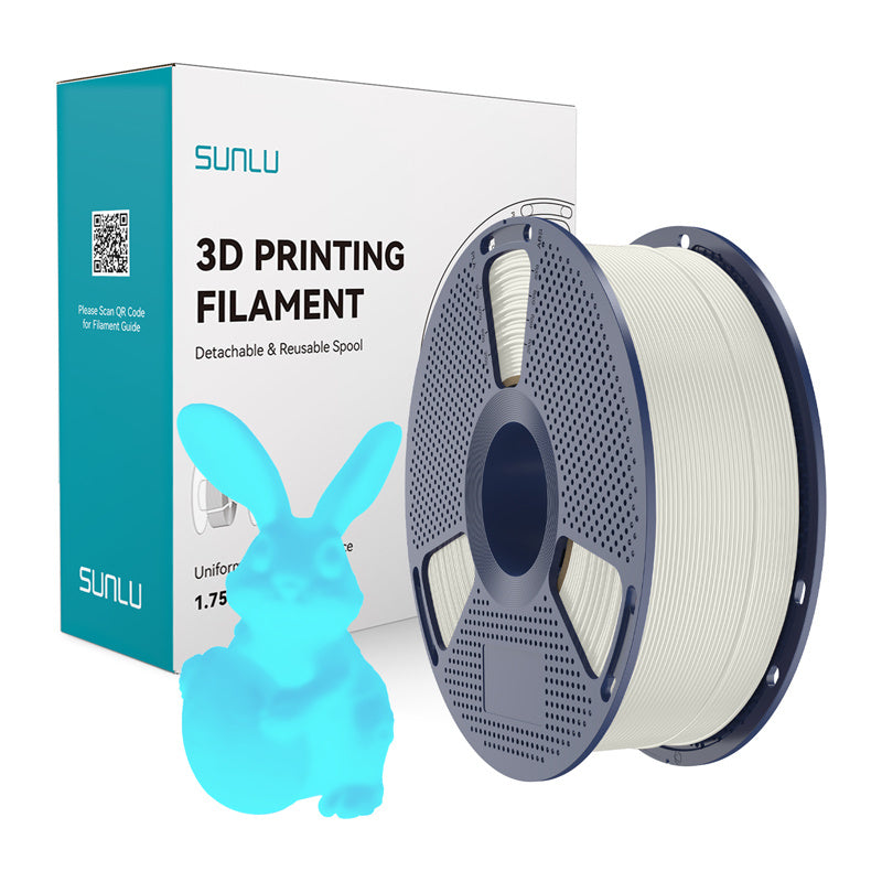 Sunlu PLA Glow-in-the-Dark Filament (White and Blue)_0