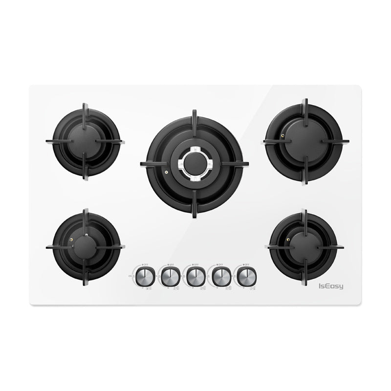 ISEASY MGBG-775 gas hob with 5 burners (white)_0