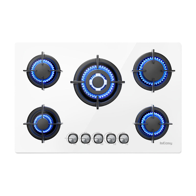 ISEASY MGBG-775 gas hob with 5 burners (white)_1