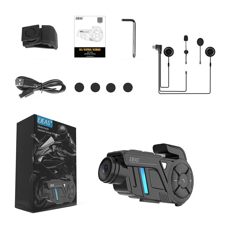 EJEAS K1Pro motorcycle intercom with recorder_1
