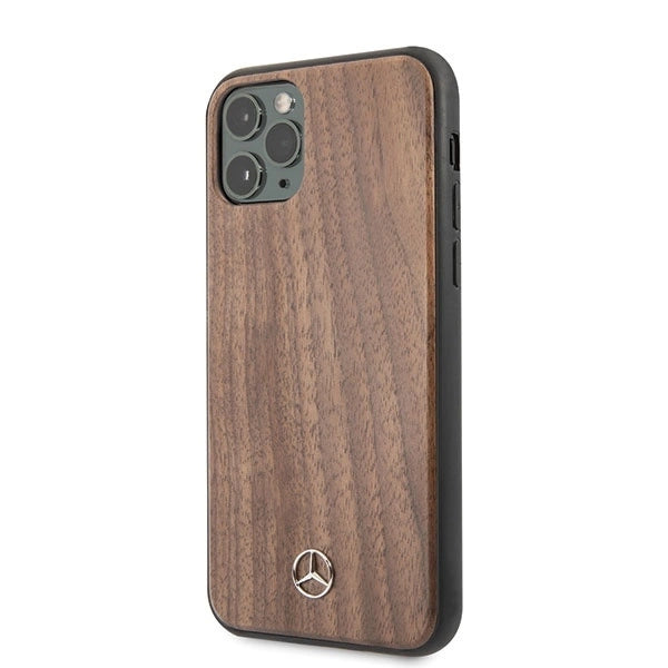 Mercedes MEHCN65VWOLB iPhone 11 Pro Max hard case brązowy/brown Wood Line Walnut_1