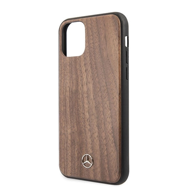Mercedes MEHCN65VWOLB iPhone 11 Pro Max hard case brązowy/brown Wood Line Walnut_2