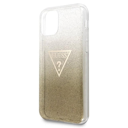 Guess GUHCN65SGTLGO iPhone 11 Pro Max gold/gold hard case Glitter Triangle_4