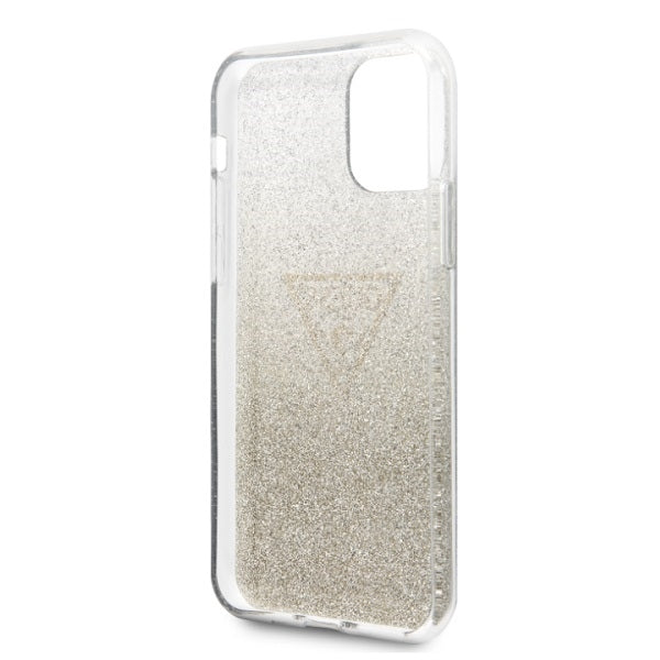 Guess GUHCN65SGTLGO iPhone 11 Pro Max gold/gold hard case Glitter Triangle_5