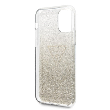 Guess GUHCN65SGTLGO iPhone 11 Pro Max gold/gold hard case Glitter Triangle_5