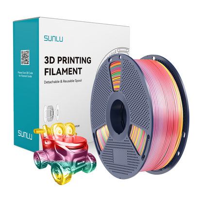 Sunlu PLA+ Silk Filament (Rainbow 01)_0