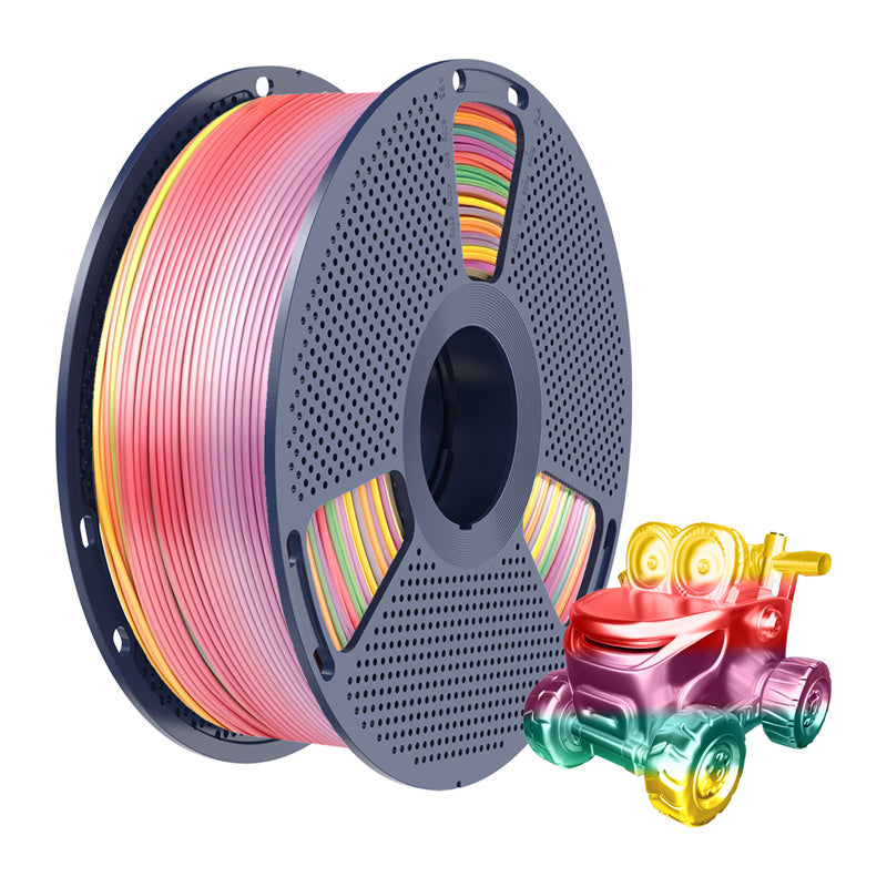 Sunlu PLA+ Silk Filament (Rainbow 01)_1