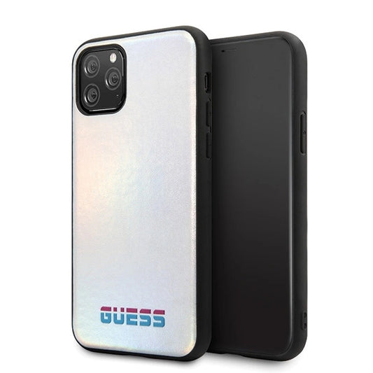 Guess GUHCN58BLD iPhone 11 Pro silver/silver hard case Iridescent_0