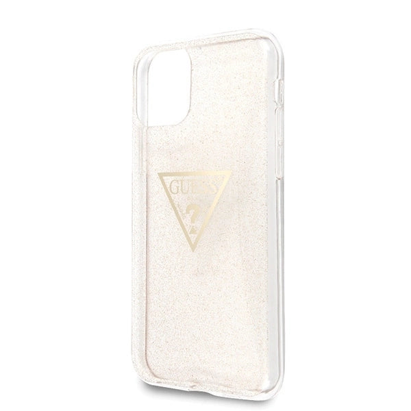 Guess GUHCN58SGTLGO iPhone 11 Pro gold/gold hard case Glitter Triangle_2