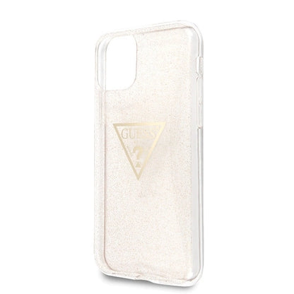 Guess GUHCN58SGTLGO iPhone 11 Pro gold/gold hard case Glitter Triangle_2