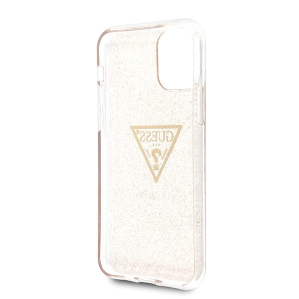 Guess GUHCN58SGTLGO iPhone 11 Pro gold/gold hard case Glitter Triangle_3