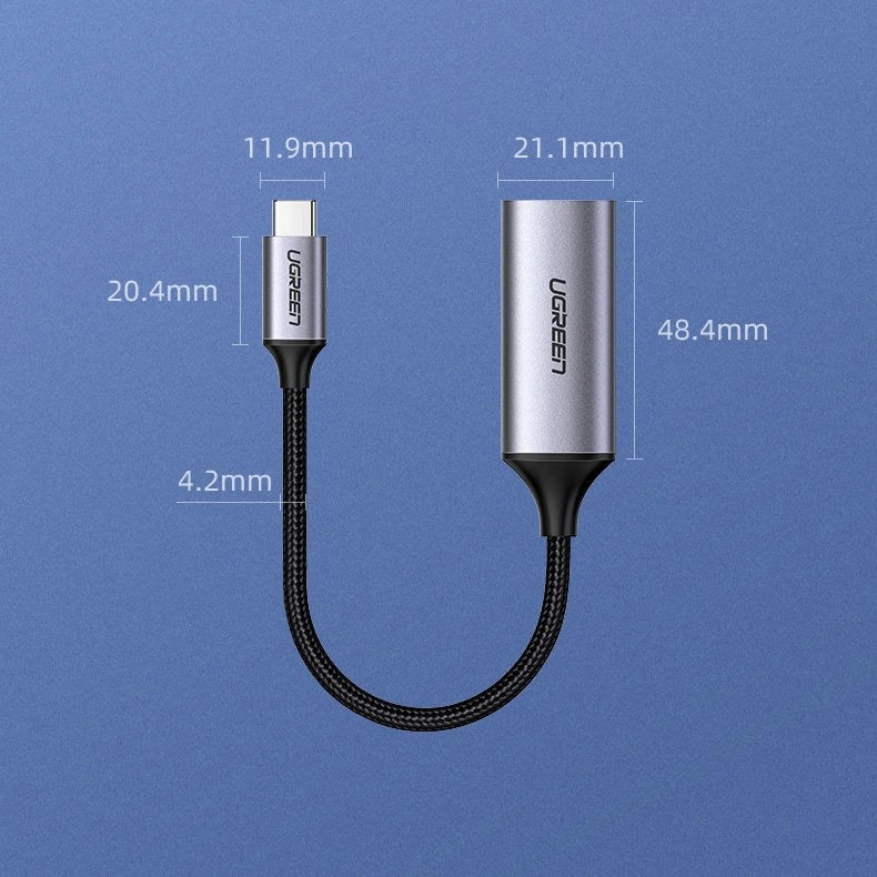 Ugreen USB Type C to HDMI 2.0 Adapter 4K @ 60 Hz Thunderbolt 3 for MacBook / PC gray (70444)_11