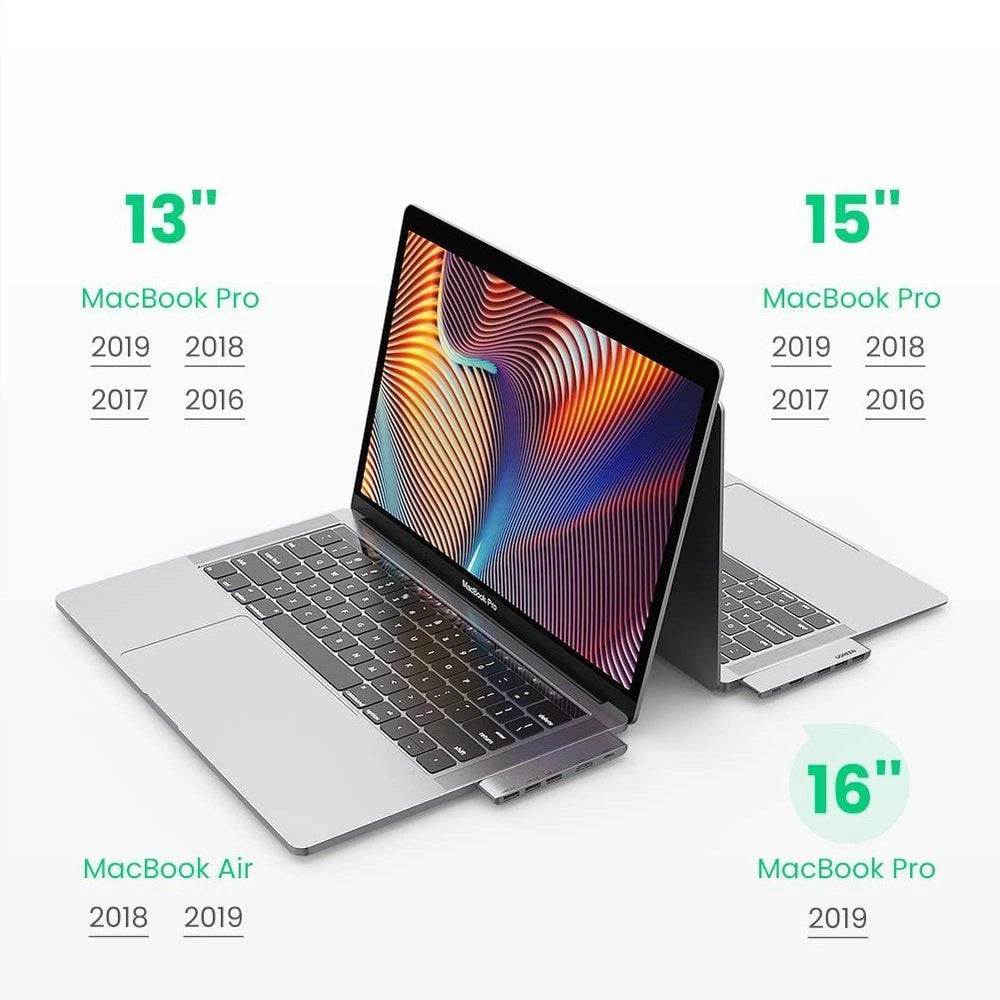 Ugreen multifunctional HUB 2x USB Type C to USB Type C PD (Thunderbolt 3, 100W, 4K @ 60 Hz, 10 Gbps) / HDMI 4K @ 30 Hz / 3x USB 3.0 for MacBook Pro / Air gray (60559)_12