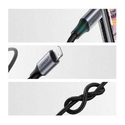 CABLE UGREEN LIGHTNING TO 3.5MM MALE ADAPTER  1M_5