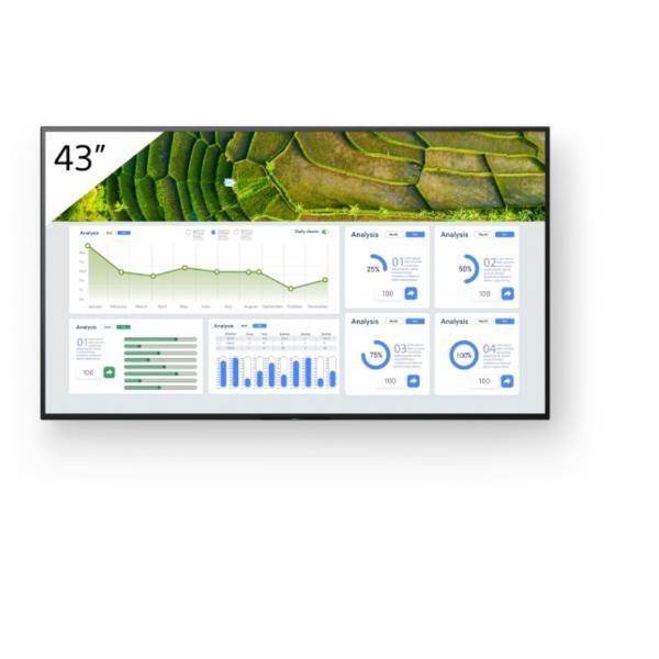 Sony FW-43BZ30L pantalla de seÃ±alizaciÃ³n Pantalla plana para seÃ±alizaciÃ³n digital 109,2 cm (43") LCD Wifi 440 cd / mÂ² 4K Ultra HD Negro Android 24/7_2