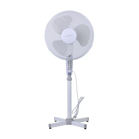 Ventoinha de Pé Esperanza Hurricane 16” Branco/Cinzento
