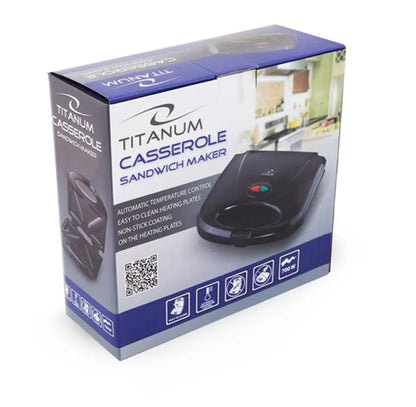 Sanduicheira Titanum CASSEROLE 700W com Placas Antiaderentes
