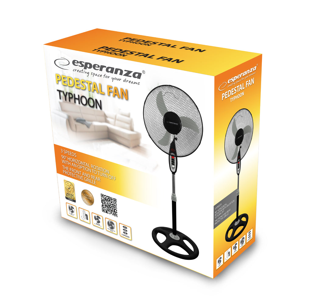 Ventoinha Vertical de Pé Esperanza  c/ 3 Velocidades 50W (Ø40cm)_0