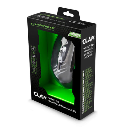 Rato com fios Esperanza com 6 botões USB MX209 CLAW