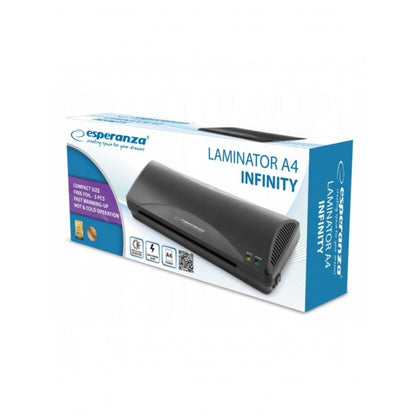 Máquina de plastificação Laminadora 250 Mm/min Esperanza EFL001 Preta